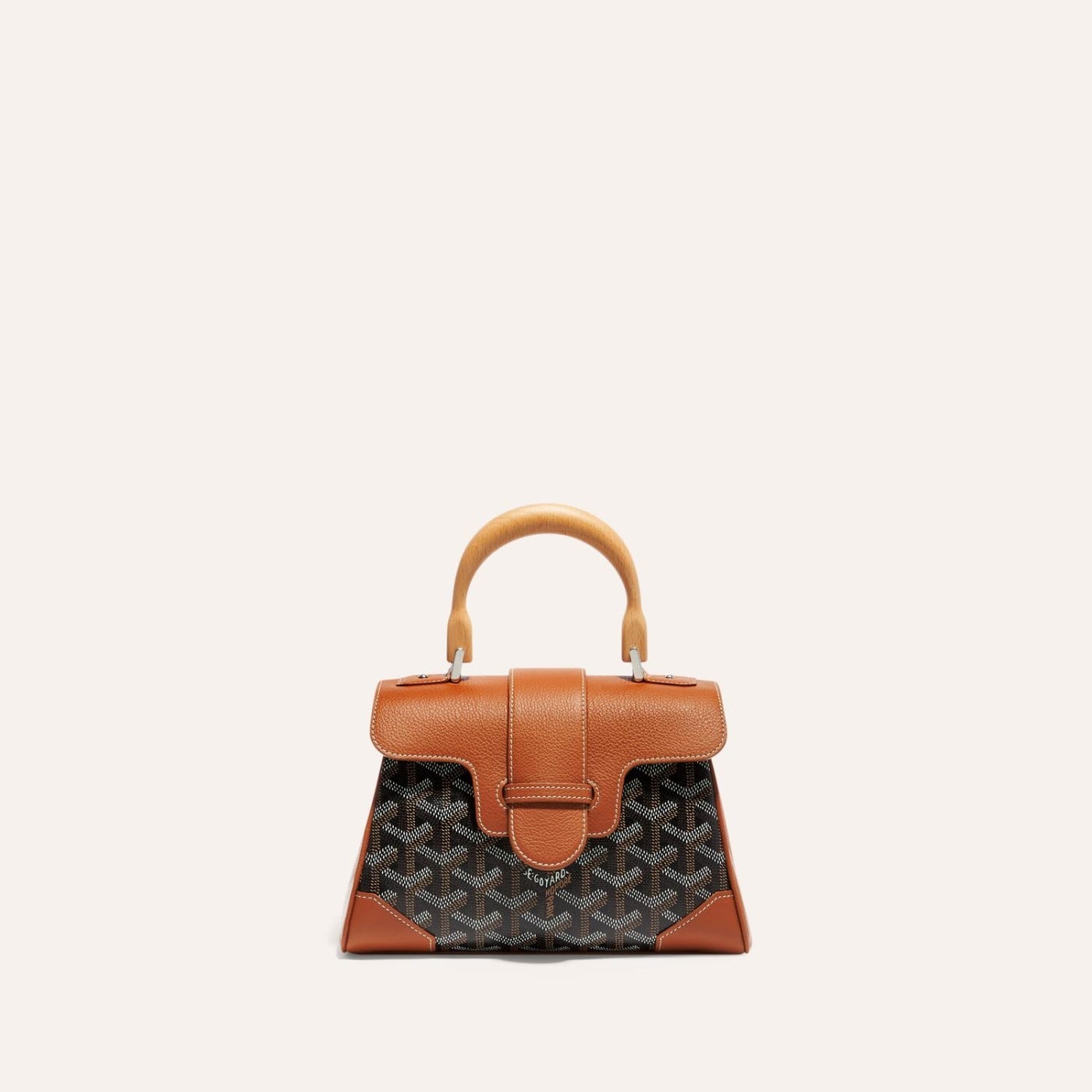 Goyard Saigon Souple Mini Bag Black and Brown - Image 2
